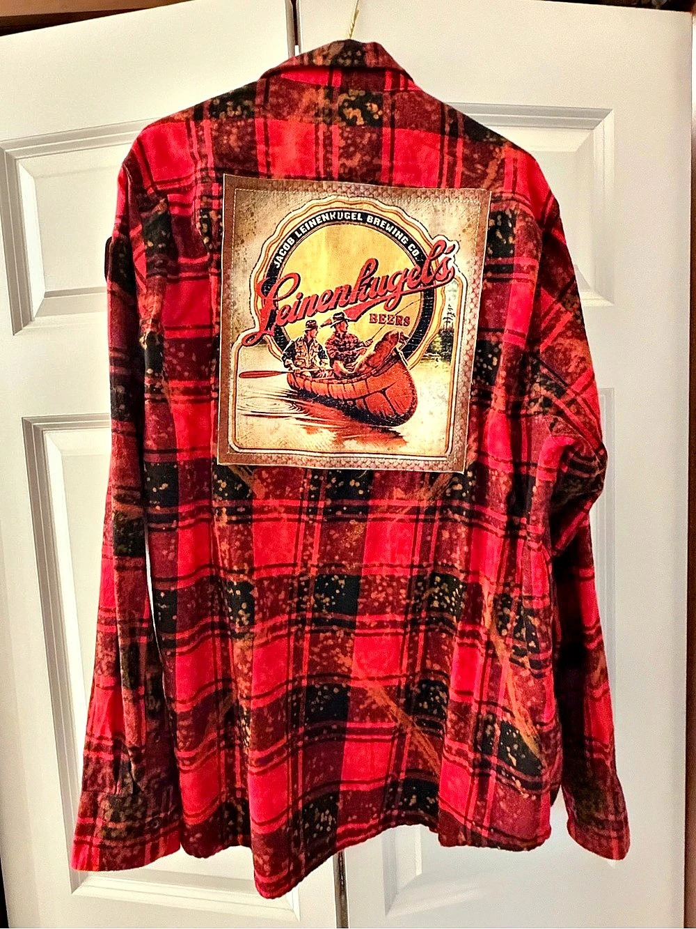 Angry Minnow Lumberjack Plaid Flannel Shirt in Red & Black NWT